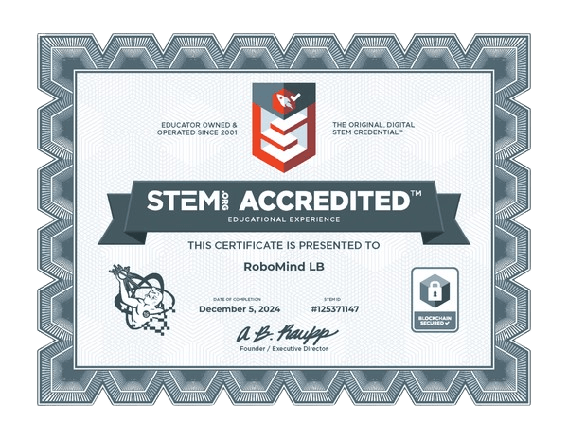 STEM Accreditation Certificate