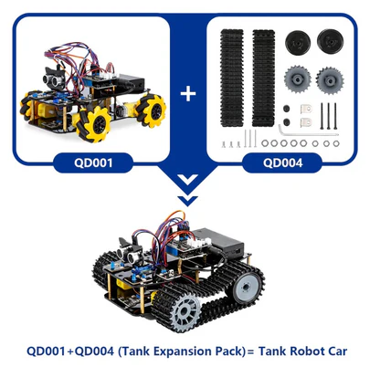 ACEBOTT ESP32 Tank Robot Car Expansion Pack